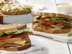 Lunch menu : sandwiches and avocado toast
